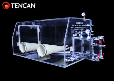 Caja de guantes transparente del laboratorio, caja de guantes del acrílico del grueso de 10mm/15mm/30m m