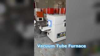 Horno tubular de vacío con tubo de alúmina para procesamiento en atmósfera de alta temperatura