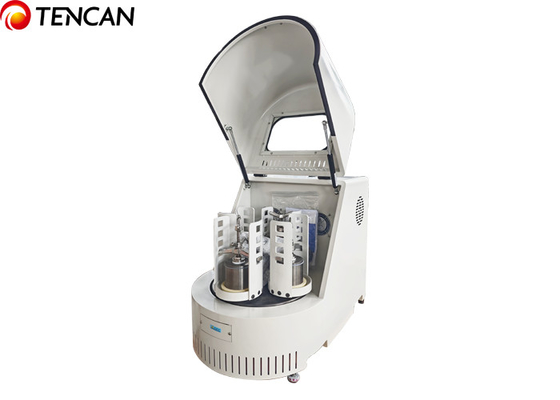 Fabricante de molino de bolas planetario de laboratorio Grinder de acero inoxidable 220V 50Hz 0.75KW Jar de ágata 90kg de peso