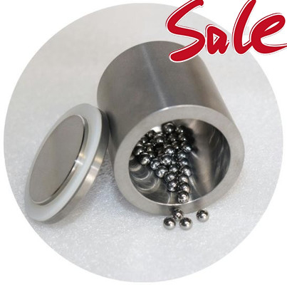 Molino de bolas Jar Molino de bolas Fabricante Carburo de tungsteno Capacidad personalizable de 50 ml con profundidad interna de 46 mm