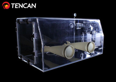 Grueso transparente de la caja de guantes PMMA 30m m del laboratorio del retiro del agua y de oxígeno