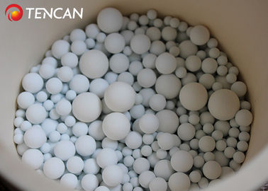 La alta bola de la resistencia de desgaste muele la bola de pulido medios, de cerámica con el color blanco