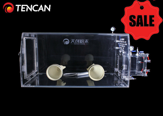 GBT-30A Cajas de guantes de laboratorio transparentes Sistemas de gestión de gases PMMA inerte de 30 mm de espesor