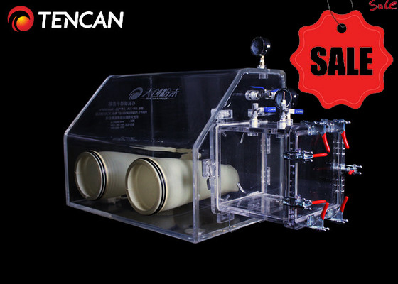 GBT-30A Cajas de guantes de laboratorio transparentes Sistemas de gestión de gases PMMA inerte de 30 mm de espesor