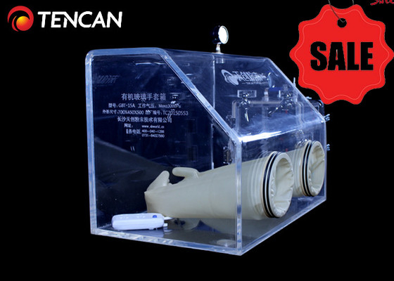 GBT-30A Cajas de guantes de laboratorio transparentes Sistemas de gestión de gases PMMA inerte de 30 mm de espesor