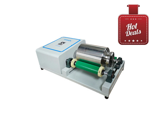 Fabricante de molinos de bolas de laboratorio para la venta equipo de laboratorio compacto de capacidad de tanque 5L molino de bolas de doble rollo