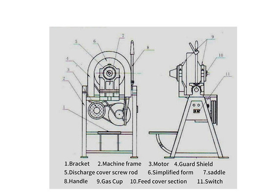Laboratorio XMQ350 * 160 Molino de bolas cónico para molienda de muestras con capacidad de 4 kg y tamaño de partícula de salida de 200 malla a 380V-50Hz