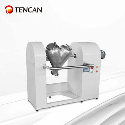 Mezcladora de polvo tipo V industrial de 100L para mezcla de fertilizantes y productos químicos agrícolas