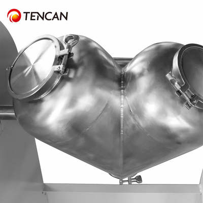 Mezcladora de polvo tipo V industrial de 100L para mezcla de fertilizantes y productos químicos agrícolas