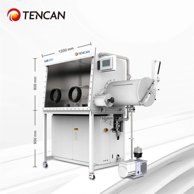 TENCAN GBP750S-2 Caja de guantes de laboratorio para eliminación de oxígeno y agua, 1200 mm