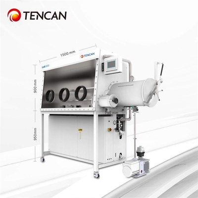 Caja de guantes de purificación TENCAN GBP750S-3 para eliminación de oxígeno y agua