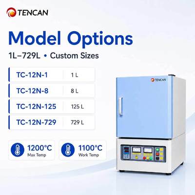 1200°C Muffle Furnace with 50-Segment PID Control and Polycrystalline Mullite Fiber Lining for High-Temperature Applications