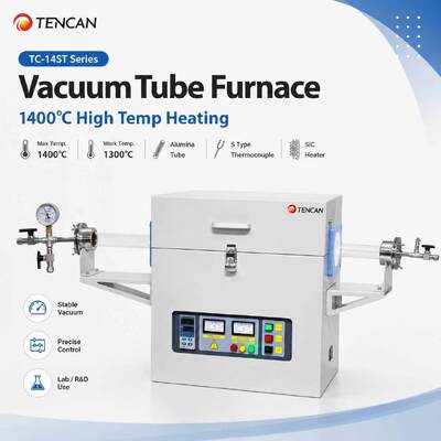 Laboratorio de vacío Fuego eléctrico tubular de alta temperatura de 1400C Fuego de tubo de zona única Precio con tubo de cuarzo de gran pureza