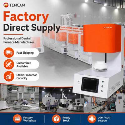 TENCAN TC-BDF-1L 1700C Laboratorio dental Zirconia Forno de sinterización de porcelana 1C Precisión MoSi2 Elementos de calefacción para el diente