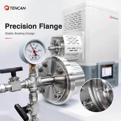 TENCAN TC-14ST 1400C horno de tubo de vacío calentador SiC termopar tipo S tubo de alúmina de alta temperatura horno de sinterización dividido de laboratorio