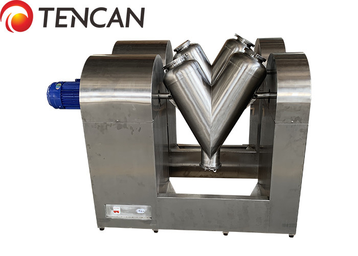 el PLC 280kg controlado pulveriza el V-tipo mezclador de la mezcladora del polvo