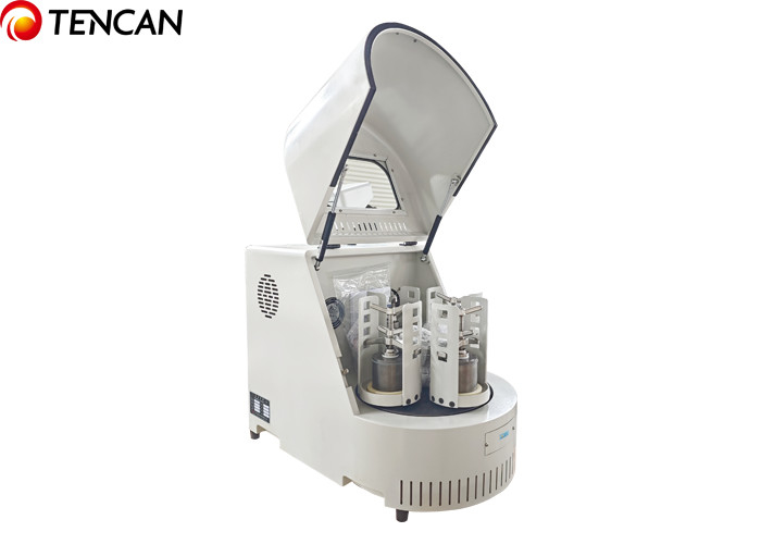Fabricante de molino de bolas planetario de laboratorio Grinder de acero inoxidable 220V 50Hz 0.75KW Jar de ágata 90kg de peso