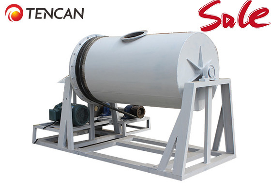 Máquina de rectificación de rodillos de molino de bolas de tambor rotativo horizontal 34RPM 1500L con frascos de acero al carbono