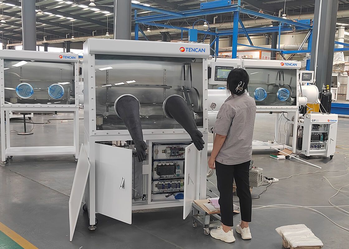 TENCAN Proveedor de equipos de laboratorio GBP750S-2 (1200) Guante de gas inerte Guante de laboratorio con sistema de purificación