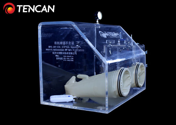 Grueso transparente de la caja de guantes PMMA 30m m del laboratorio del retiro del agua y de oxígeno